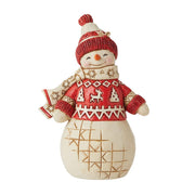 Jim Shore Nordic Noel Snowman With Sweater Figurine