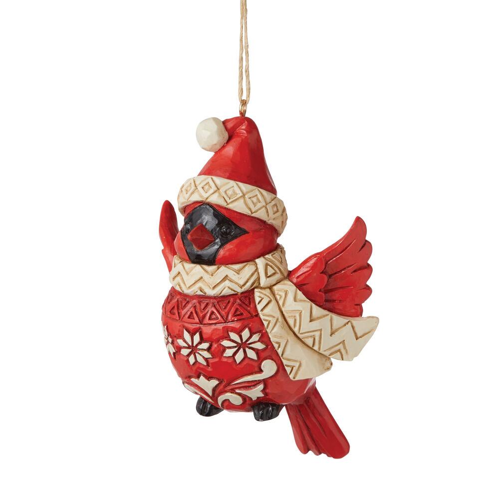 Nordic Noel Cardinal Ornament - Thumbnail 2