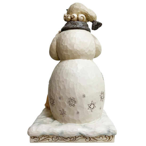 Jim Shore White Woodland Snowman Figurine