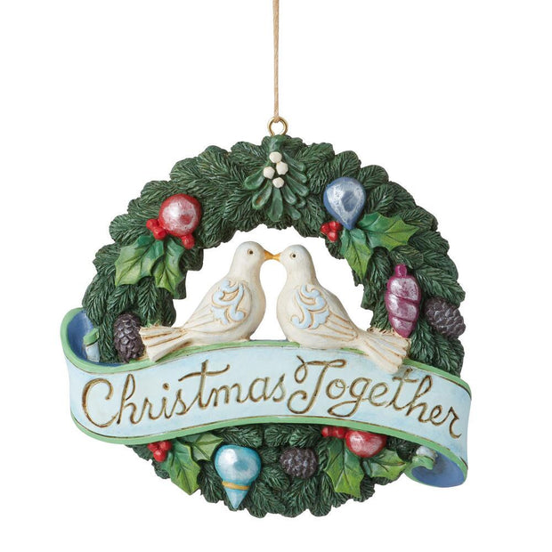 Jim Shore Christmas Together Wreath Ornament
