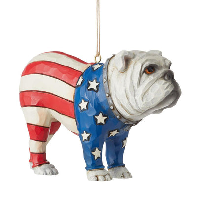 Jim Shore Patriotic Bulldog Ornament