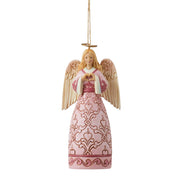 Jim Shore Rose Pink Angel Ornament