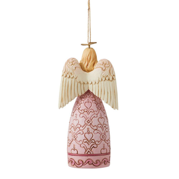 Jim Shore Rose Pink Angel Ornament