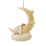 Jim Shore Baby Sleeping on Moon Ornament