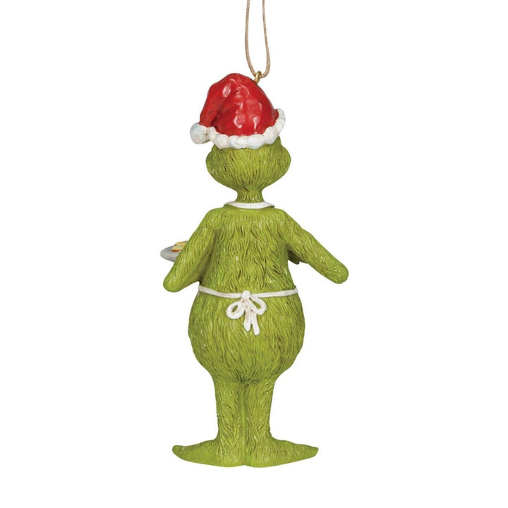 Jim Shore Grinch In Apron With Cookies Ornament