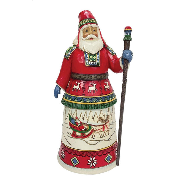 Jim Shore Lapland Santa with Cane 15th Annual Figurine