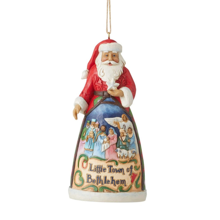 Jim Shore Little Town Of Bethlehem Santa Ornament