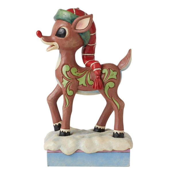 Jim Shore Rudolph In Long Hat Figurine