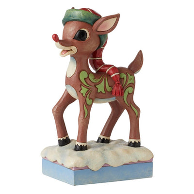 Jim Shore Rudolph In Long Hat Figurine