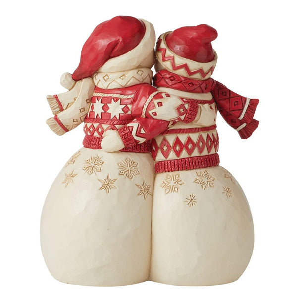 Jim Shore Nordic Noel Snowman Couple Figurine