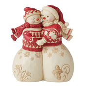 Jim Shore Nordic Noel Snowman Couple Figurine