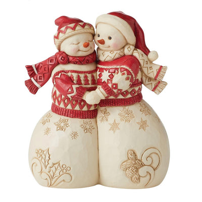Jim Shore Nordic Noel Snowman Couple Figurine