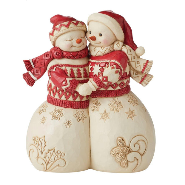Jim Shore Nordic Noel Snowman Couple Figurine