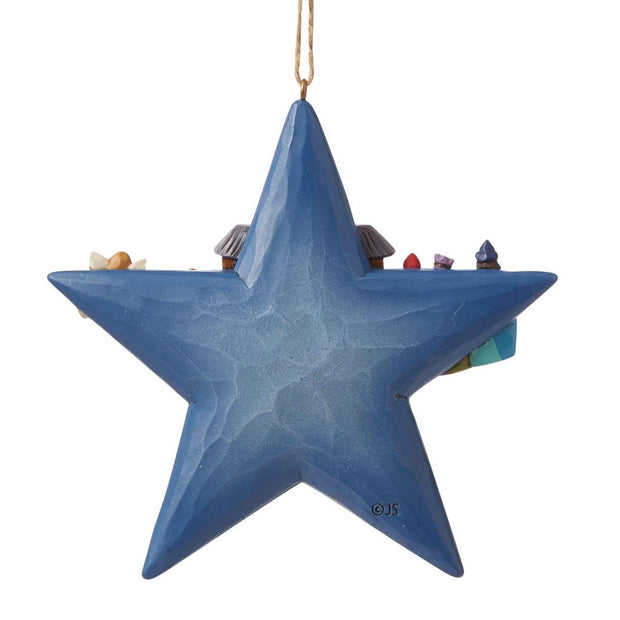 Jim Shore Star With Nativity Scene Ornament