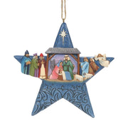 Jim Shore Star With Nativity Scene Ornament