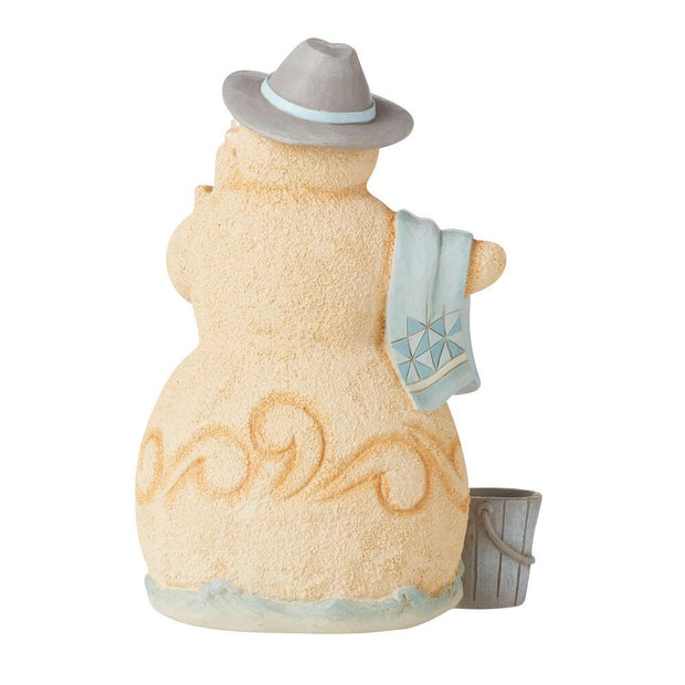 Jim Shore Coastal Snowman With Towel Figurine