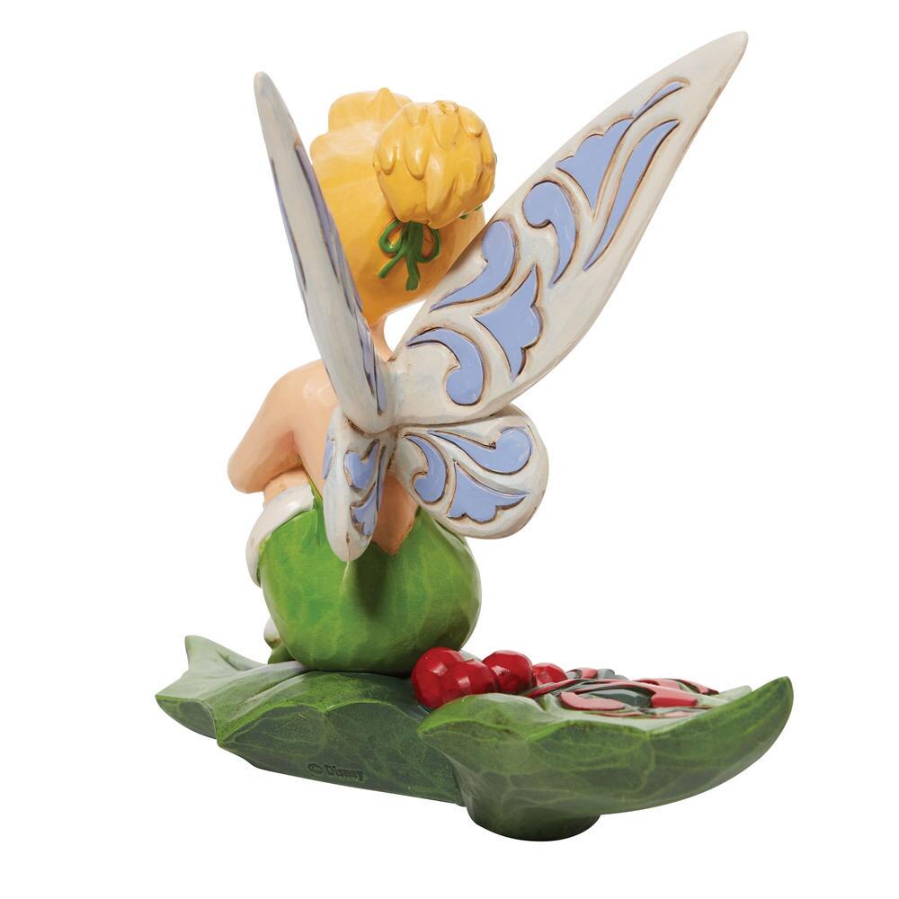 Jim Shore Disney Traditions Tinkerbell Sitting on Holly Figurine