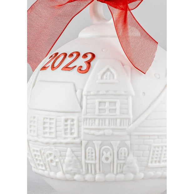 Lladro 2023 Ball Christmas Ornament (Red Re-Deco)