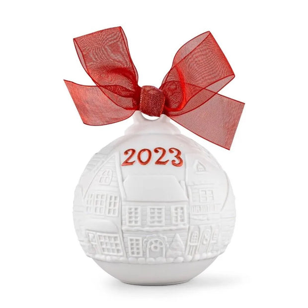 Lladro 2023 Ball Christmas Ornament (Red Re-Deco)