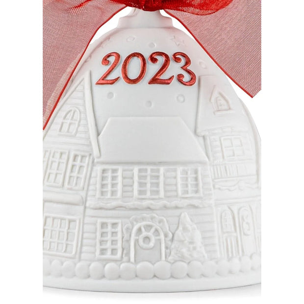 Lladro 2023 Bell Christmas Ornament (Red Re-Deco)