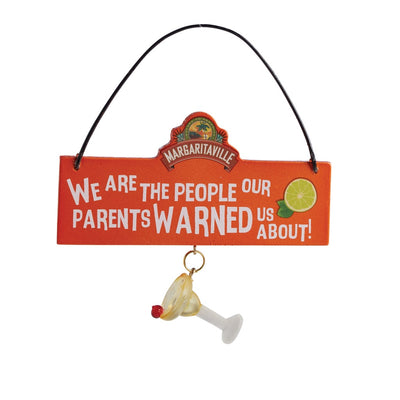 Margaritaville Orange Margarita Plaque Ornament