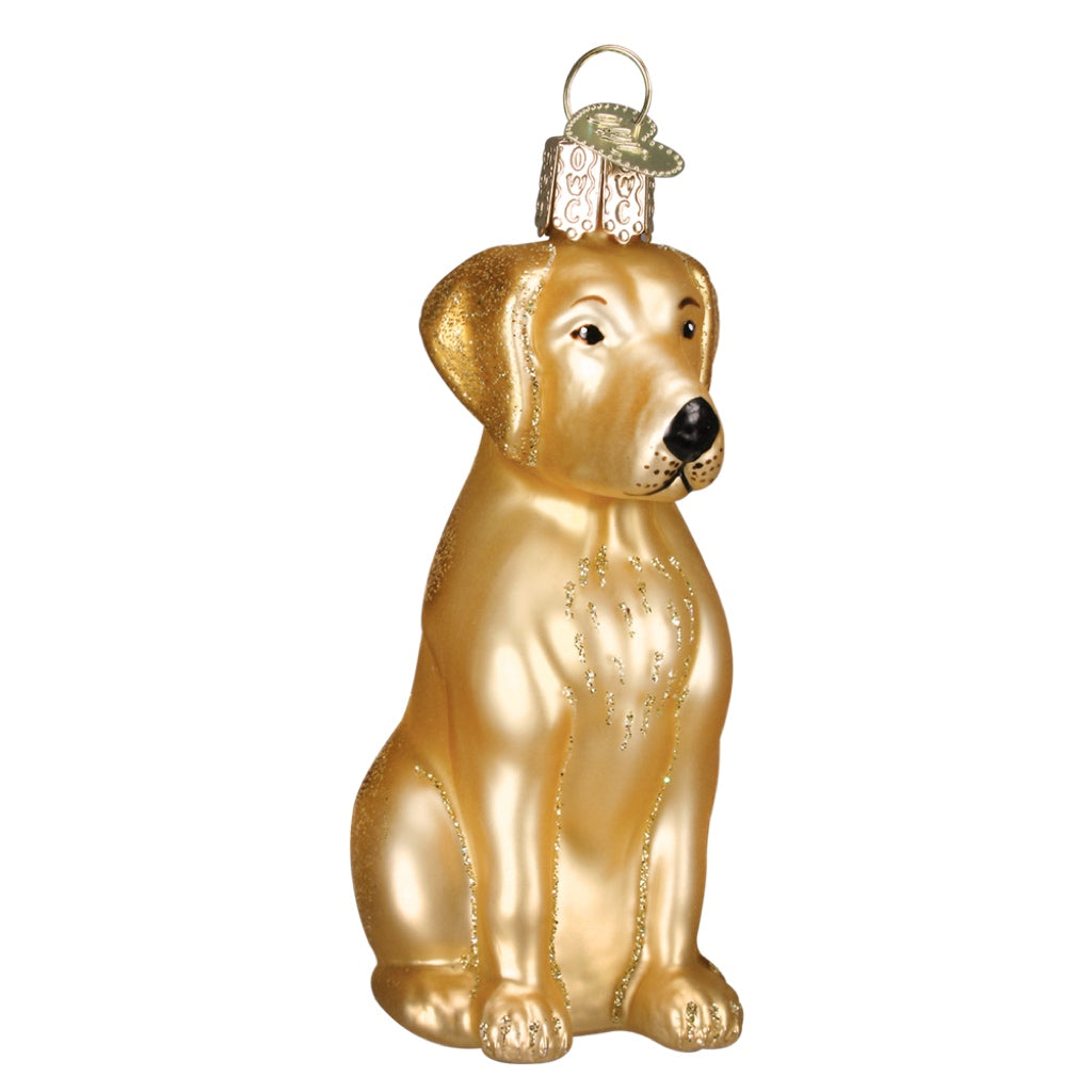 Old World Christmas Yellow Labrador Ornament