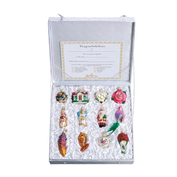 Old World Christmas Bride's Collection Ornament Set