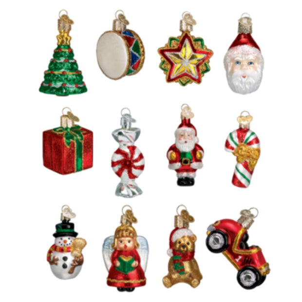 Old World Christmas Mini 12 Piece Ornament Set Annual Ornaments