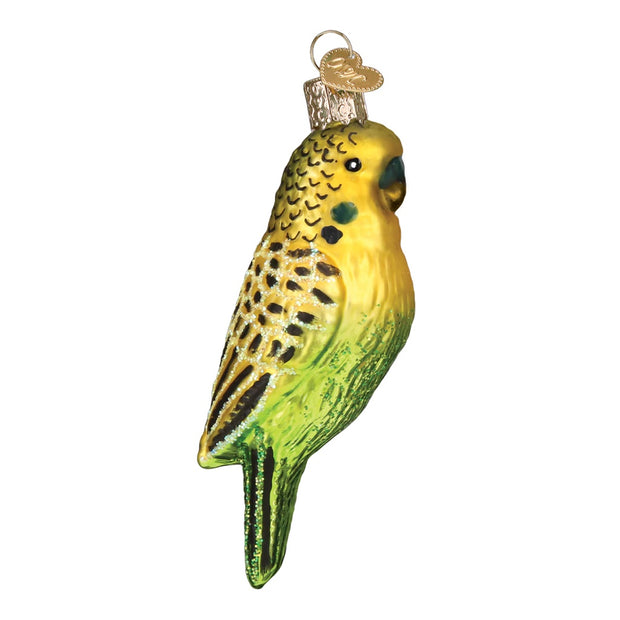 Old World Christmas Miniature Parakeet Ornament - Green