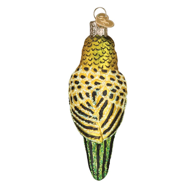 Old World Christmas Miniature Parakeet Ornament - Green