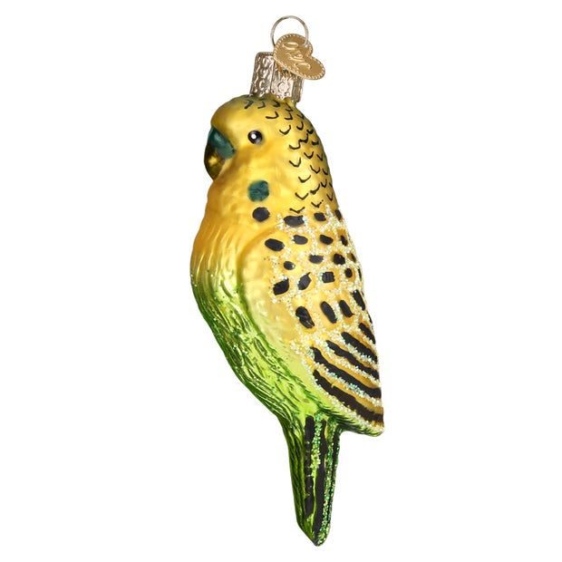 Old World Christmas Miniature Parakeet Ornament - Green