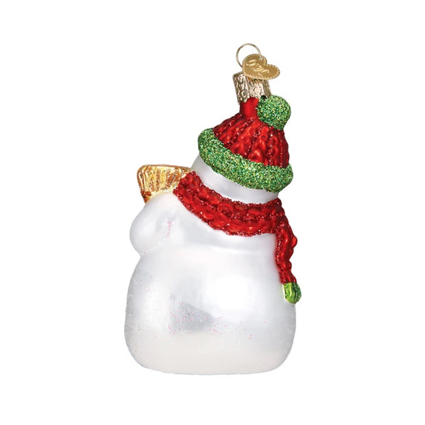 Old World Christmas Snowman With Broom Ornament