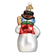 Old World Christmas Snowman With Face Mask Ornament