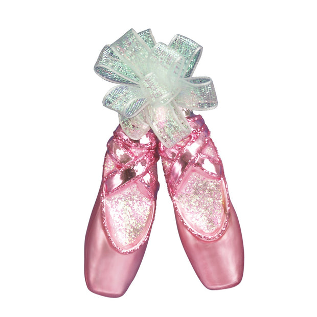 Old World Christmas Pair Of Ballet Slippers Ornament