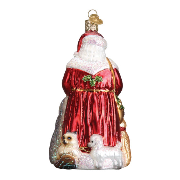 Old World Christmas Santa's Furry Friends Ornament