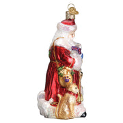 Old World Christmas Santa's Furry Friends Ornament