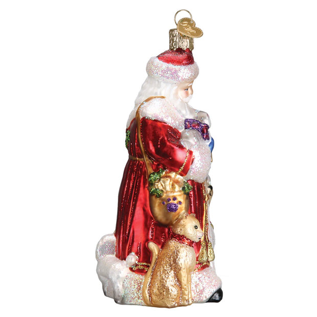 Old World Christmas Santa's Furry Friends Ornament
