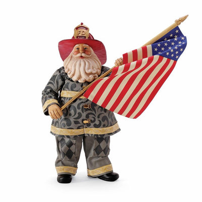 Possible Dreams Clothtique Tribute to 9/11 Santa Figurine