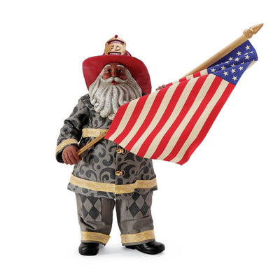 Possible Dreams Clothtique Tribute to 9/11 AA Santa Figurine