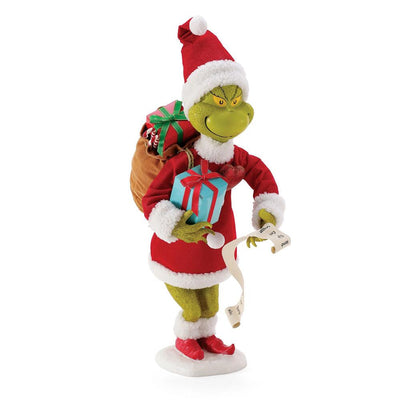 Possible Dreams Clothtique A Little Bit More Grinch Figurine
