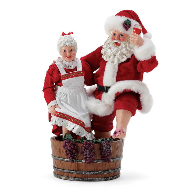 Possible Dreams Clothtique Christmas Crush Santa & Mrs. Claus Figurine
