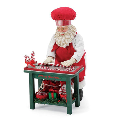 Possible Dreams Clothtique Candy Cane Maker Santa Figurine