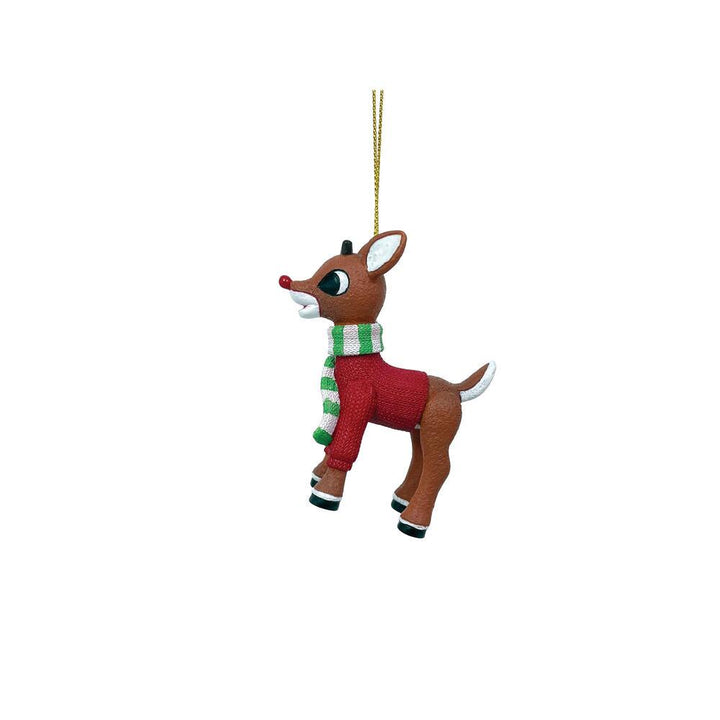 Rudolph The Red-Nosed Reindeer in a Red Sweater Ornament