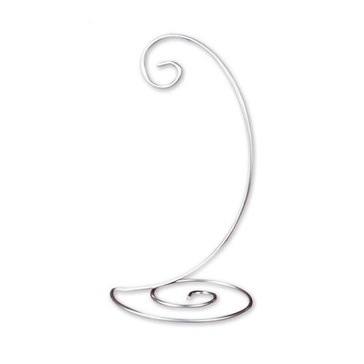Silver Spiral Ornament Display Stand - Large