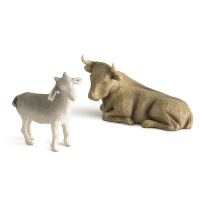 Willow Tree Ox & Goat Figurines