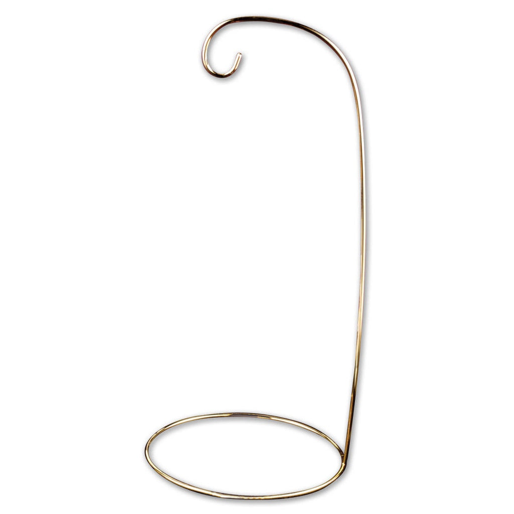 Brass Finish Basic Wire Ornament Display Stand - Large