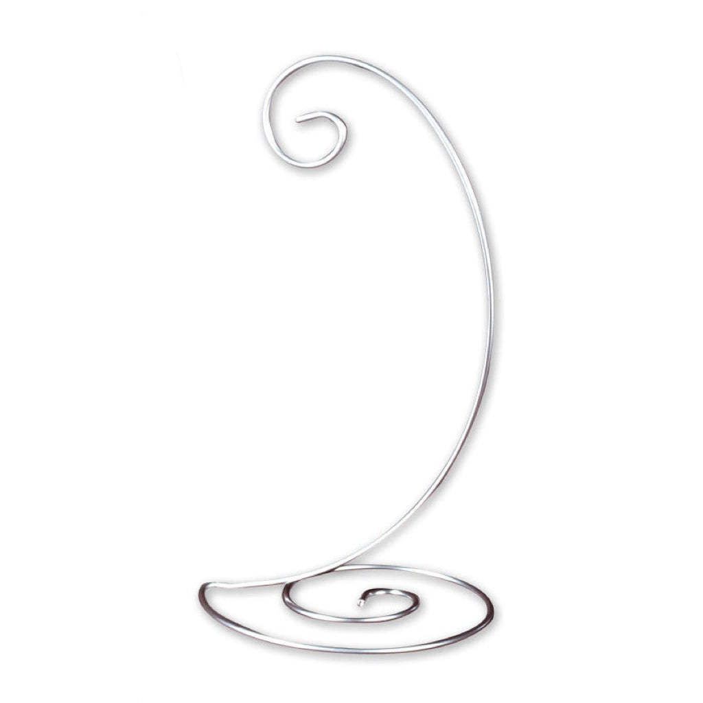 Silver Spiral Ornament Display Stand - Small